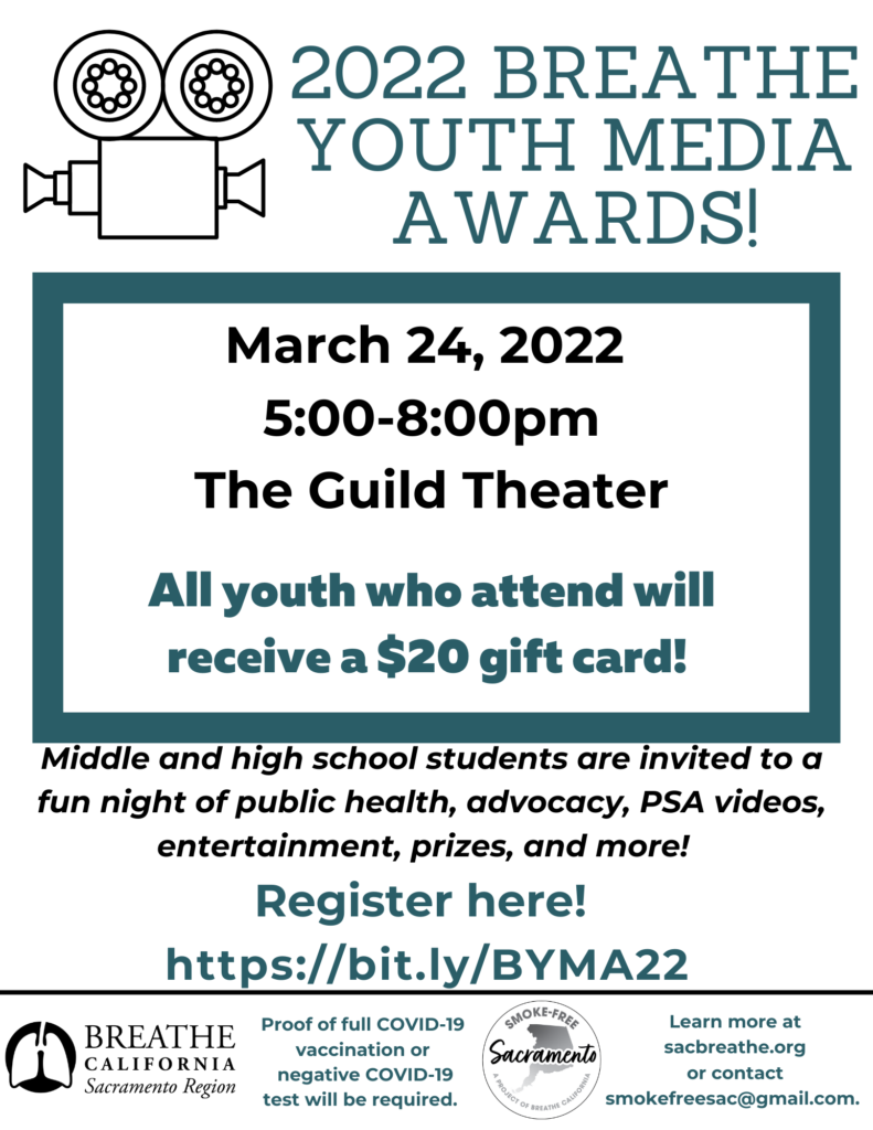 Register for the 2022 Breathe Youth Media Awards